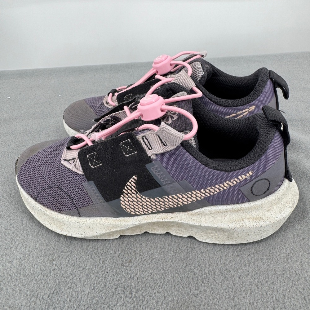 Nike Crater Impact Kids 1Y Canyon Purple Off Noir Shoes DB3552-500